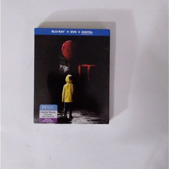 ⬇️⬇️⬇️IT (Pennywise) Blu-ray + DVD + Digital Movie - Picture 1 of 2